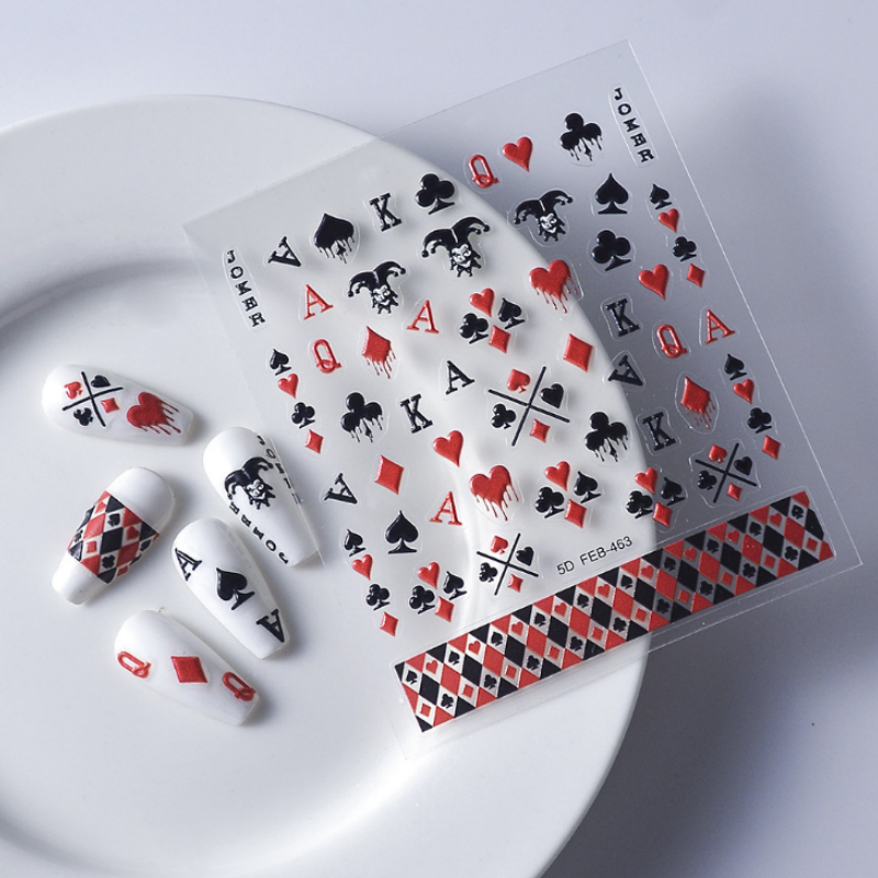 Poker Nail Stickers